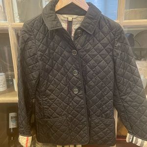 Burberry Quilted Jacket (black) - barely used great quality. Size small.